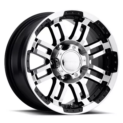 16x6.5 Vision Off-Road 375 Warrior Black Machined Wheels 5x130 (45mm) Set Of 4 • $586.68