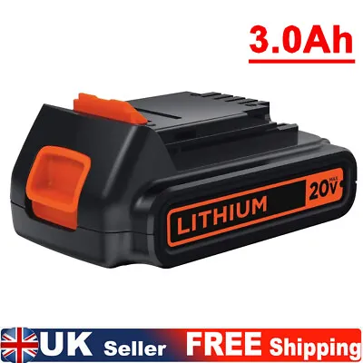 18 Volt For Black & Decker BL2018 Lithium Battery 18V LBXR20 BL1518 LCS1620 UK • £16.98