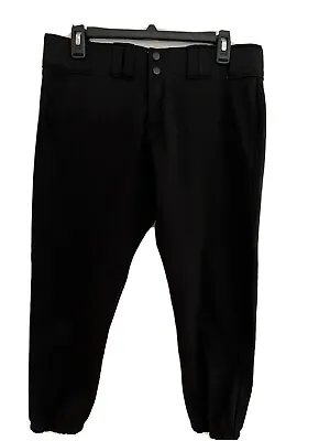 Easton Black Medium Softball Black Belt Loops Pants • $12