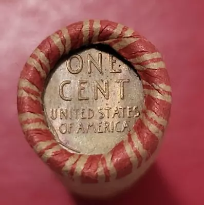 **WHEAT PENNY ROLL ** 1950's ** NO RESERVE ** • $2.99