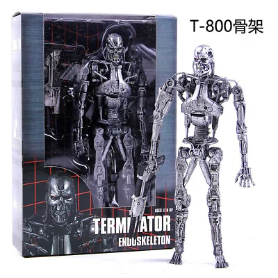 New 7  Terminator 2 Judgment Day T-800 Endoskeleton Arnold PVC Action Figures • $49.28