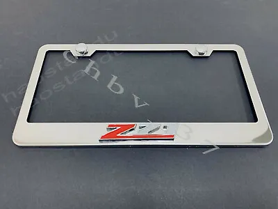 1x Z71 3D Emblem STAINLESS STEEL License Plate Frame RUST FREE + Screw Cap • $20.89