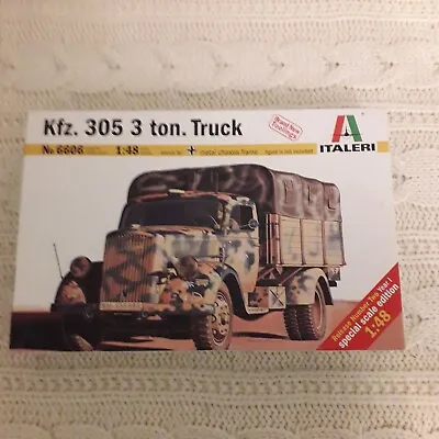 Italeri 6606 1:48 Scale Kfz.305 3Ton Truck Plastic Model Kit • £21.50