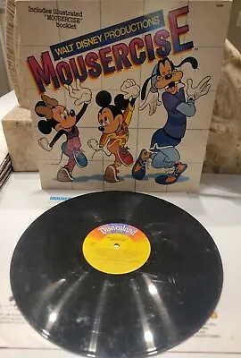 Walt Disney Productions MOUSERCISE 1982 12  Vinyl LP With Booklet - 62516 • $7.99