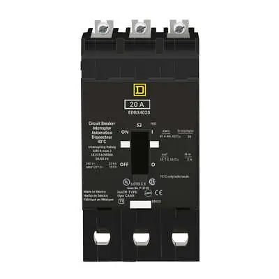 EDB34020 - Square D - Molded Case Circuit Breaker • $274.99