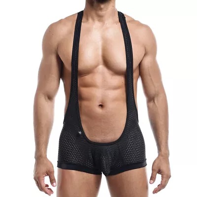 Joe Snyder Bulge Body Singlet JSBUL10 Black Mesh • $54.95