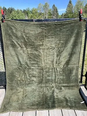 Antique Stroock Motorobe Green Horse Hair Carriage Blanket Heavy Warming 64x54” • $245