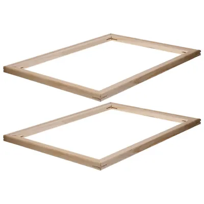 2 Wood Canvas Frame Kits 16x12 Inch For Prints & Paintings • £11.69