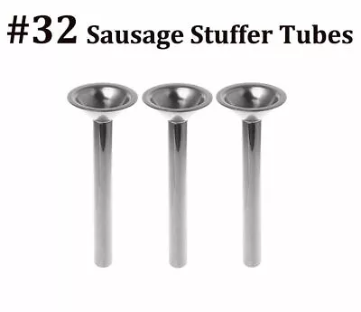 #32 PREMIUM Stuffing Tubes Funnel For Meat Grinder Sausage Hobart LEM Etc • $24.75