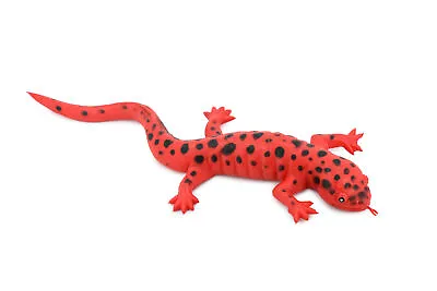 Red Salamander Rubber Realistic Hand Painted Toy Model Figurine 10  F1724 B1 • $9.59