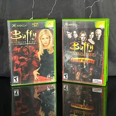 Buffy The Vampire Slayer & Buffy The Vampire Slayer: Chaos Bleeds Xbox CIB Lot • $69.99
