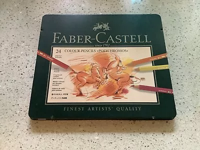 FABER-CASTELL Set Of 24 Polychromes Colour Pencils Made In Germany • $30