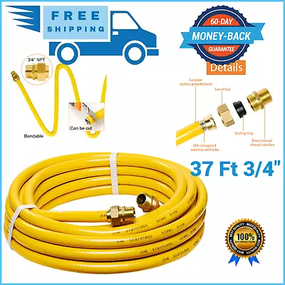 CSST Corrugated Stainless Steel Tubing 3/4″ Flexible Natural Gas Line Pipe Propa • $85.95