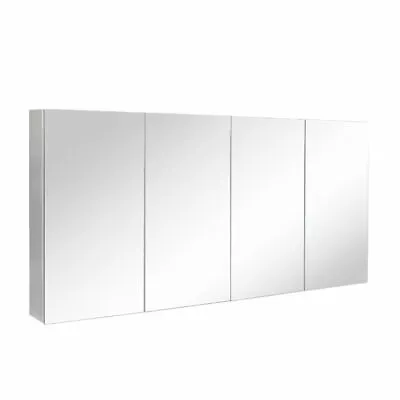 1500x750x150mm PENCIL EDGE MIRROR SHAVING MEDICINE BATHROOM WALL HUNG CABINET • $423.94