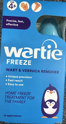 Wartie Freeze Wart & Verruca Remover - 15 Applications Home Freeze Treatment • £10.90