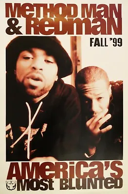 Original Method Man & Redman AMERICA'S MOST BLUNTED 24  X 36  Poster SUPER RARE • $59.99