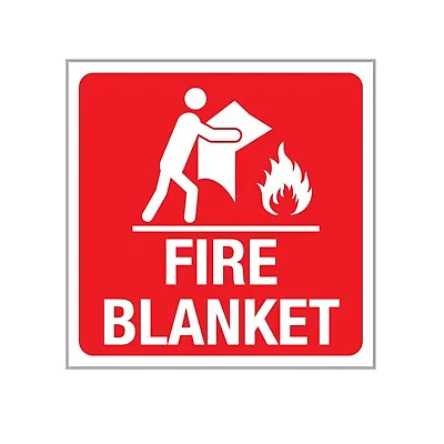 Fire Blanket Extinguisher Sticker Decal Warning Signs • $3.95