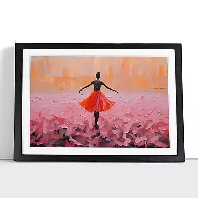 Ballet Dancer Colour Field Framed Wall Art Poster Canvas Print Picture Painting • £19.95