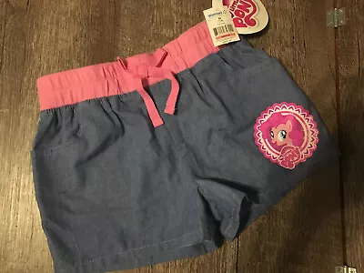 Girls Sz 7/8 My Little Pony Pinkie Pie Shorts Chambray Nwt  • $15.99