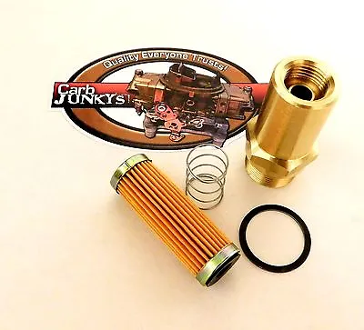 Fuel Inlet Fitting Kit 7/8 - 20 2  Olds Pontiac Buick Rochester Quadrajet Carb • $24.65