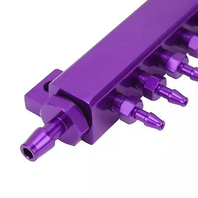 $23.08 • Buy (Purple)6 Port Vacuum Block Intake Manifold Kit 1/8in NPT Connector 1/2in NPT