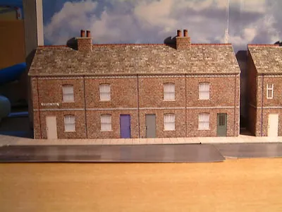 Low Relief Victorian Cottages/ Shops 2 Of 4 Terraced  Self Assembly Card Kit . • £6.25