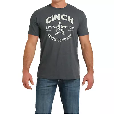 Cinch® Men's Logo Heathered Navy T-Shirt MTT1690547 • $26.95