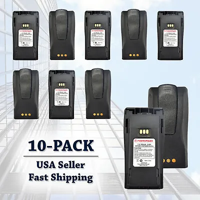 10x 1800mAH High Quality Radio Battery For Motorola NNTN4851 4496 CP200 CP180 • $154