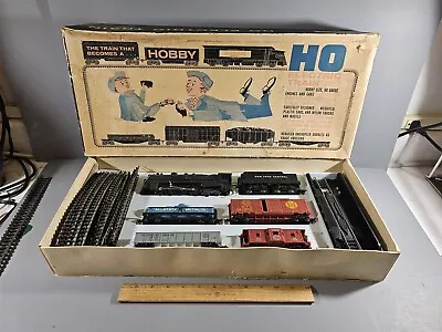 Vintage Marx Allstate Ho Electric Train Set In Original Box 6 Cars Track • $54