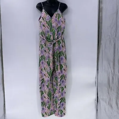 MNG Suit Lavender Floral Jumpsuit Sz US S Small • $12