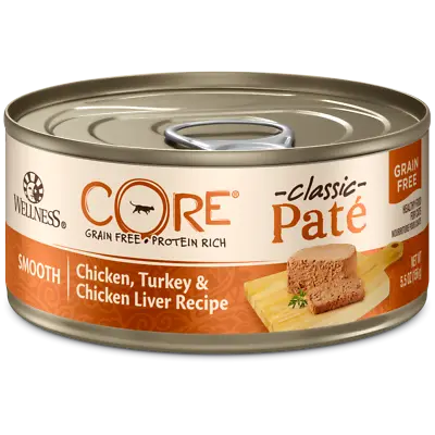 $92.99 • Buy Wellness CORE Grain Free Chicken, Turkey Chicken Liver Pate Cat Food