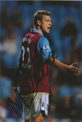 ASTON VILLA: NATHAN BAKER SIGNED 6x4 ACTION PHOTO+COA • £2.99