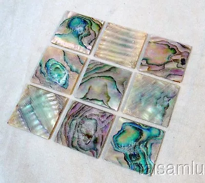 For Making Ukulele And Mandolin Green Abalone Square Blocks 9 Pieces • $20