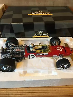 Exoto 1:18 Lotus Ford Type 49B 1968 US Grand Prix Mario Andretti Gold Leaf # 12 • £225