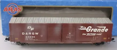 Weathered Atlas O 2-rail Denver Rio Grande 60’ Auto Parts Boxcar O Scale Freight • $149.99