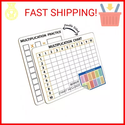 SCRIBBLEDO Dry Erase Multiplication Chart Whiteboard 9  X 12  Multiplication Tab • $13.86