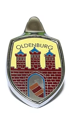 Oldenburg Red Emblem Front Hood Badge Crest Base Screws Vw Bug Beetle 1951-1963 • $39.99