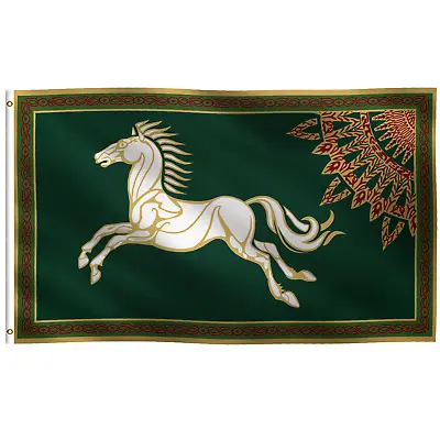 Kingdom Of Rohan Royal Viking Sun Lord Of The Rings 3X5 Flag Rough Tex® 100D • $10.88