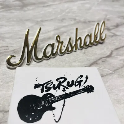 MARSHALL LOGO MARK Vintage Type Amplifier Small Gold 150mm X 40mm LOGO00008  New • $39.99