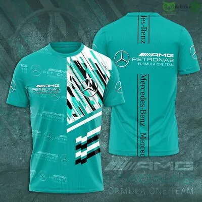 Personalized-Mercedes Petronas Full Turquoise Logo 3D T-Shirt Size S-5XL • $24.90