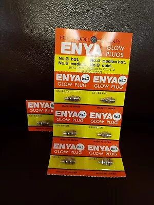 ENYA Plugs - Single One Plug Of ENYA No. 3 Hot Type Glow Plug - One New Plug! • $18.50