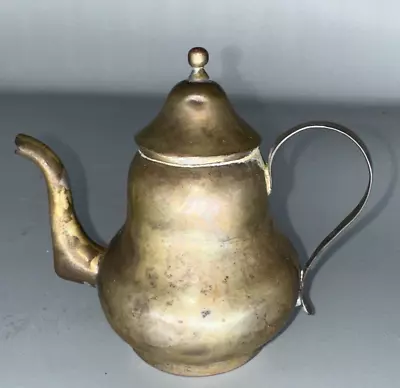 Vintage 4  Miniature Copper Metal Tea Pot/Kettle • $26