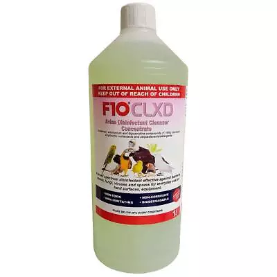 F10 CLXD Avian Disinfectant Cleanser Concentrate 1 Litre • £21.81