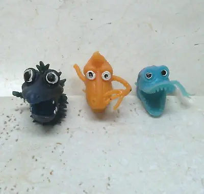 Vintage JIGGLER Uglies Ugly Monster Alien RUBBER FINGER PUPPETS Hong Kong Lot • $12.99