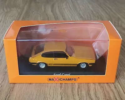 Maxichamps (Minichamps) - Ford Capri Mk3 3.0S V6 Orange '940 082221' -1/43 NEW • £44.50