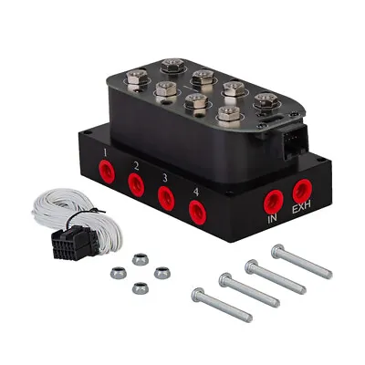 Car 12v Solenoid Valve Air Ride Corner Block Suspension Manifold Valve 0-300psi • $167.99