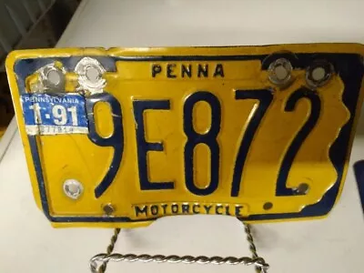 Vintage Motorcycle License Plates PA  • $9.99
