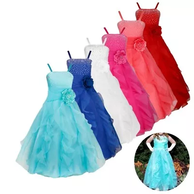 Flower Girls Dresses Birthday Wedding Bridesmaid Formal Pageant Graduation Dress • $17.81