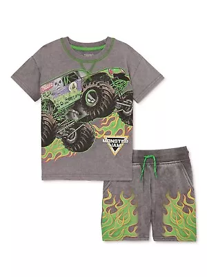 Mattel - Monster Jam - Toddler Boys Short Sleeve T-Shirt And Shorts Set - New • $24.95