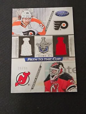 2012-13 PANINI CERTIFIED MARTIN BRODEUR GIROUX #ed 39/99 PATH TO THE CUP JERSEY • $21.80